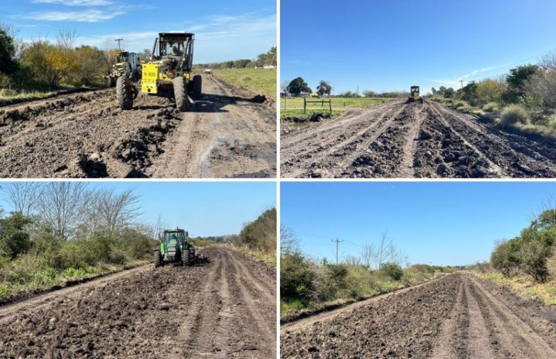 Vialidad Tala inició trabajos de recuperación en la Ruta Provincial 15
