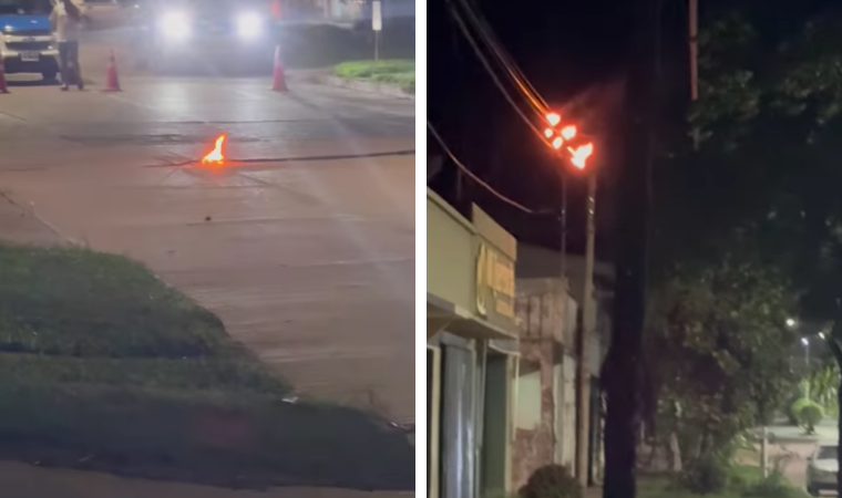 Maciá: se incendiaron cables de la luz en esquina Gualeguaychú y Maestro Alberdino