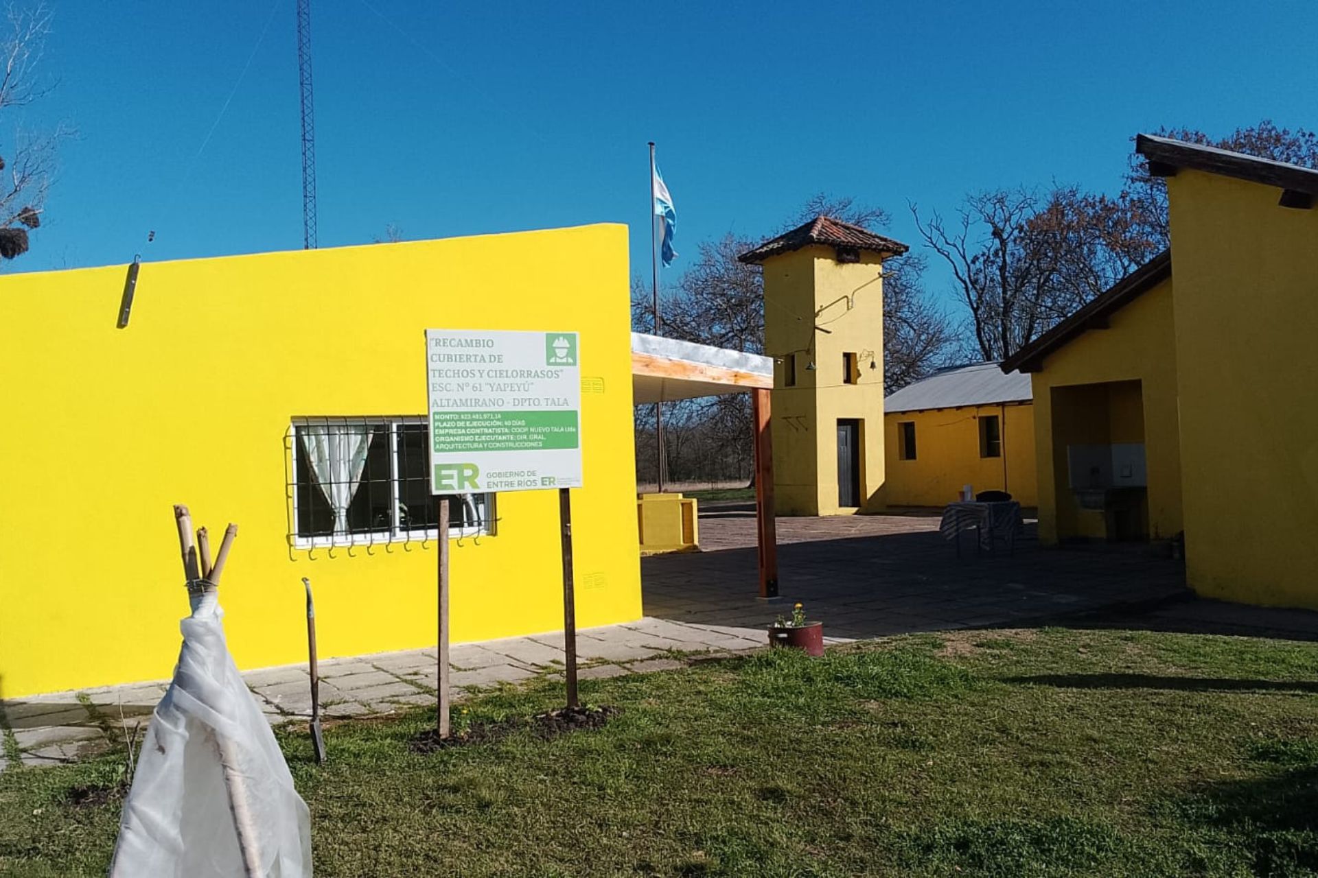 En Altamirano finalizaron trabajos de infraestructura en la escuela Yapeyú