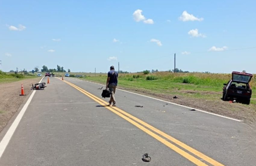 Gobernador Mansilla: falleció un motociclista tras un grave siniestro vial en Ruta Nacional 12