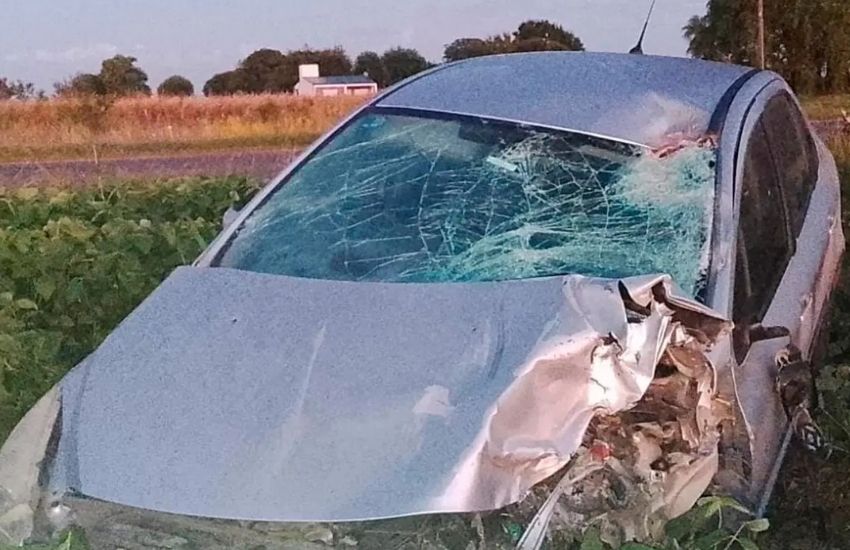 Viale: un joven murió tras choque entre moto y auto en Ruta 32