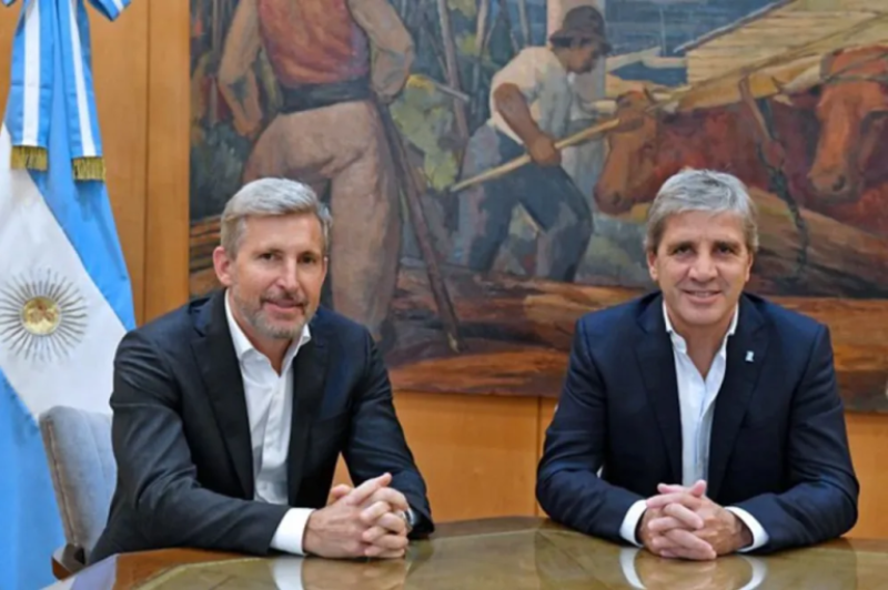 Frigerio se reunió con el ministro Caputo para avanzar en obras viales y alivio fiscal para el sector productivo