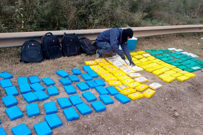 Feliciano: secuestraron 250 kilos de cocaína tras una persecución en la Ruta Provincial 28