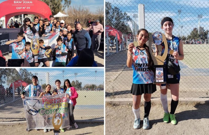 La Liga de Hockey Centro Este de Entre Ríos campeona en San Juan, con la presencia de dos jugadoras de Martín Fierro