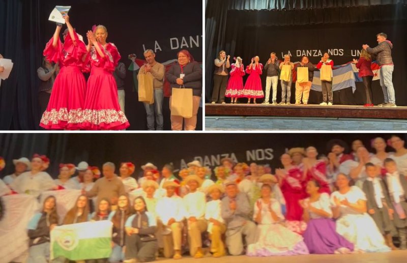 Maciá vivió una noche de folklore internacional con delegaciones de México y Panamá
