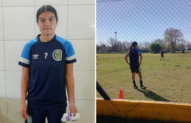La futbolista maciaense Isabella Aranda Villagra se prueba en Rosario Central