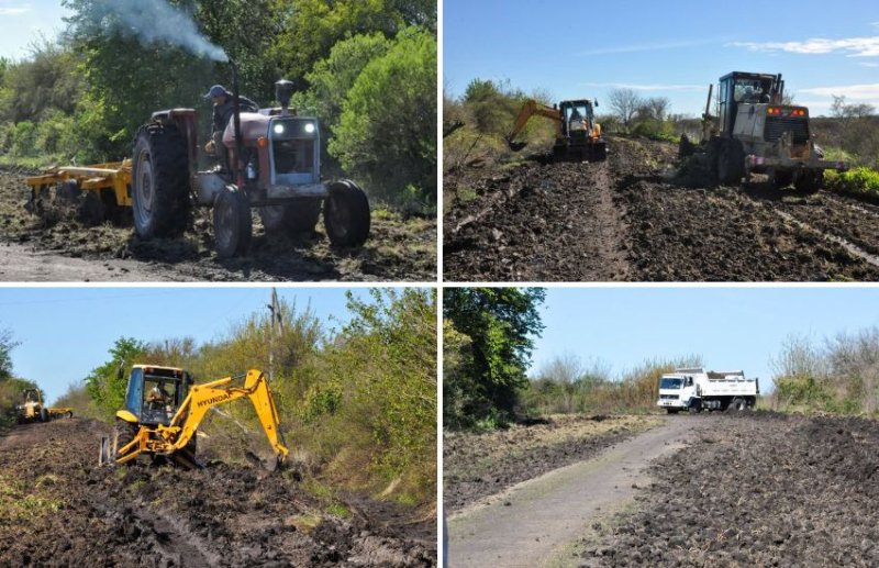 El Municipio realiza mejoras en caminos vecinales