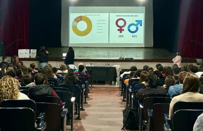 Charla para estudiantes sobre prevención del suicidio