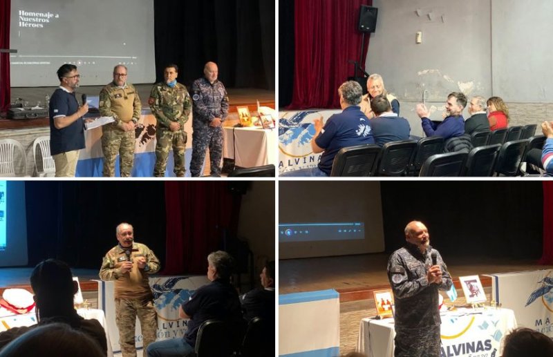 Veteranos de la Guerra de Malvinas brindaron una charla en Maciá