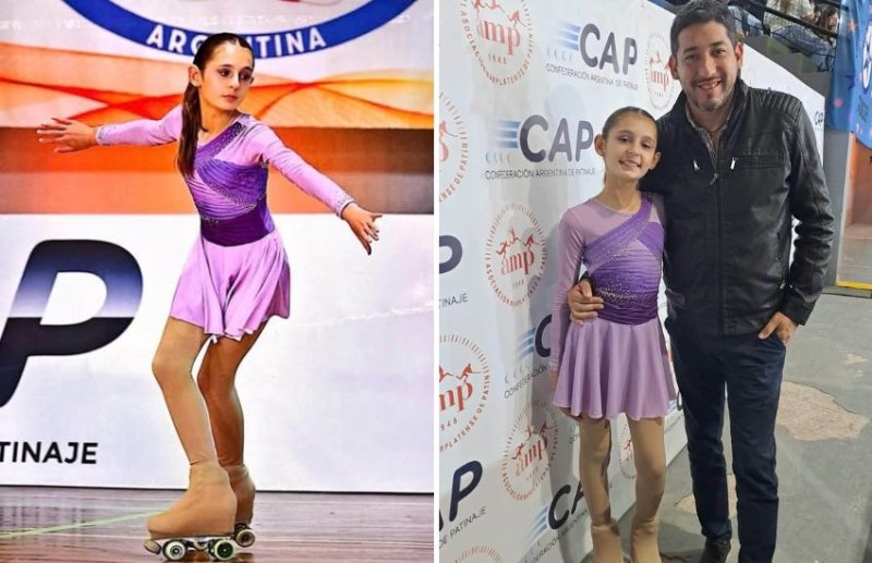 La patinadora Catalina Kerbes compitió en Miramar
