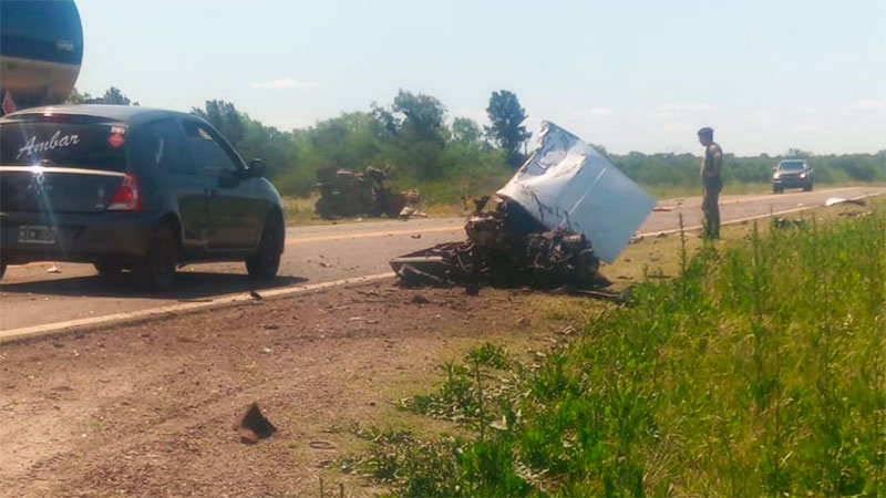 Dapartamento Villaguay: automovilista falleció tras chocar contra una camioneta