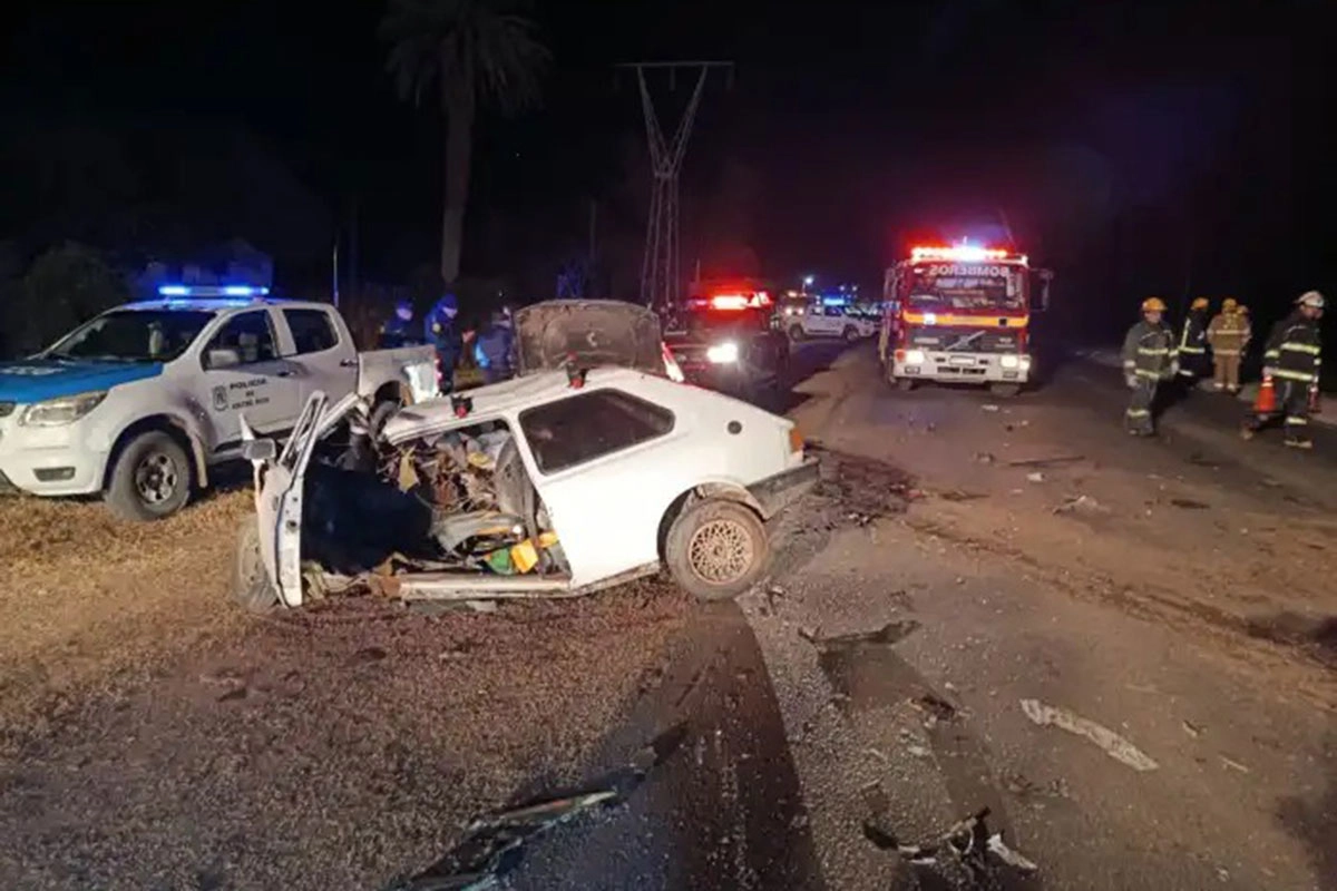 Triple choque fatal en ruta provincial 39: hay un fallecido y dos heridos
