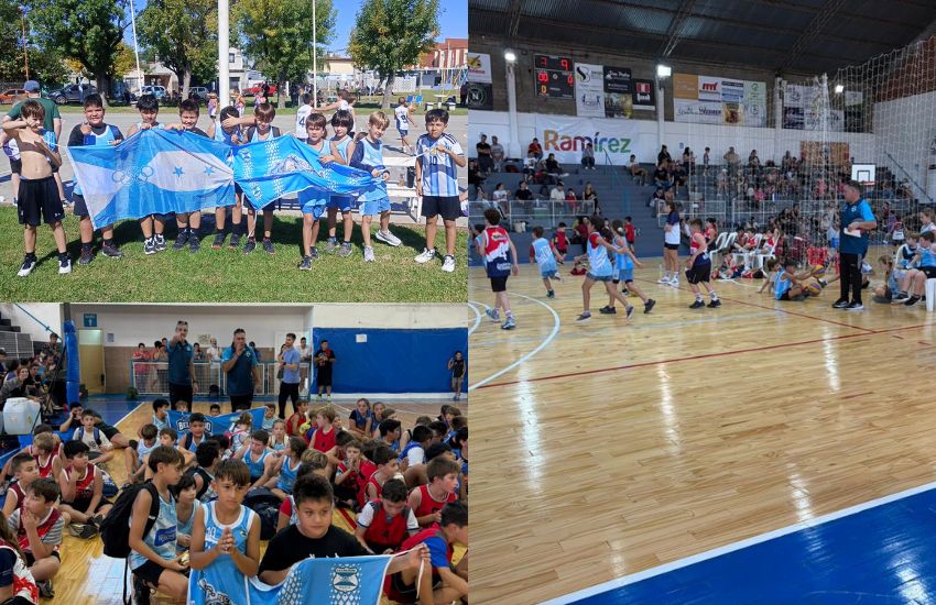 El Club Belgrano participó del Primer Encuentro de mini básquet en Ramírez
